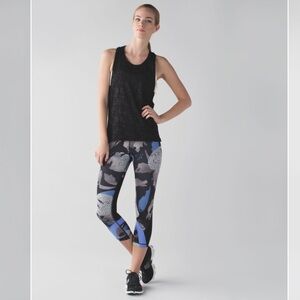 Lululemon - Run: Inspire Crop II *Full-On Luxtreme (Mesh) Art Pop Black Multi 6